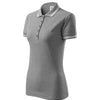 Rose Quartz - Poloshirt voor dames, 65% katoen, 35% polyester - 220 - Dark gray melange