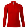 Coralia - Poloshirt dames 65% katoen 35% polyester (lange mouwen) - 231 - Red