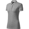 Aventrine - Poloshirt dames 95% katoen 5% elastaan ​​- 253 - Dark gray melange