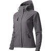 Aurelia Crest - Softshelljack voor dames, 96% polyester, 6% elastaan, Nanotex, waterdicht - 532 - steel gray