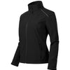 Velora Mist - Softshelljack voor dames, 94% polyester, 6% elastaan ​​- 537 - Zwart