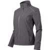 Velora Mist - Softshelljack voor dames, 94% polyester, 6% elastaan ​​- 537 - steel gray