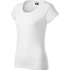 Pure Alloy - T-shirt voor dames, 100% voorgekrompen katoen - R04  - White