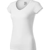 Ember Light - T-shirt dames katoen V-hals - 162 - White