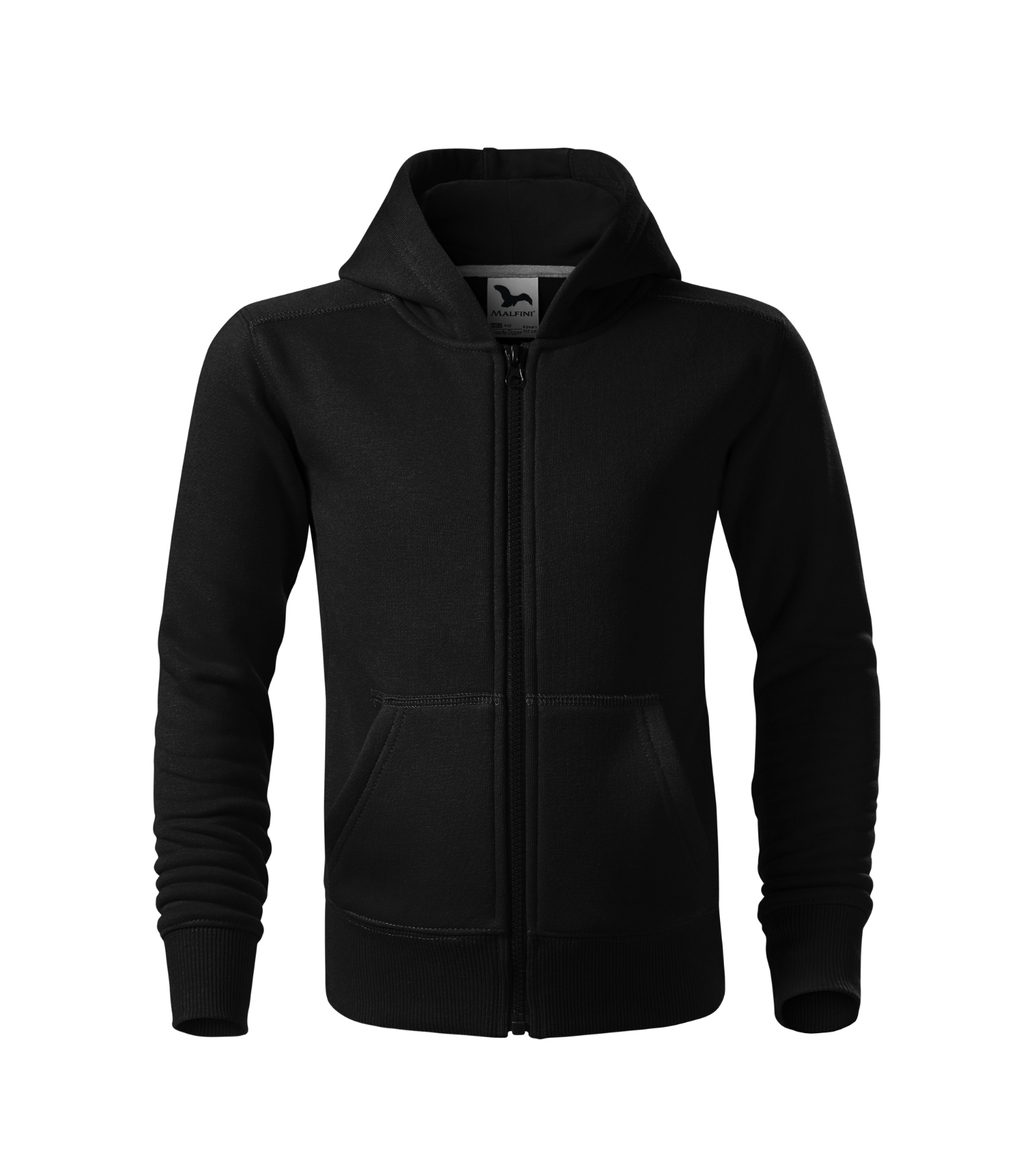 Verdant Crest - Sweater kinderen 65% katoen, 35% polyester - 412, Zwart, maat 122 cm/6 years