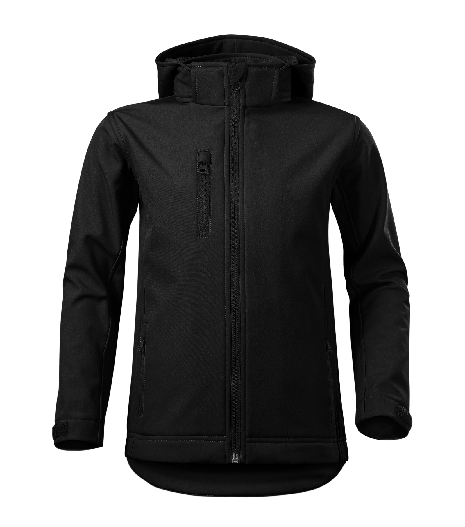 Drift Bloom - Veste softshell enfant 94% polyester, 6% élasthanne membrane TPU micropolaire: 100% polyester - 535, Noir, taille 122 cm/6 years