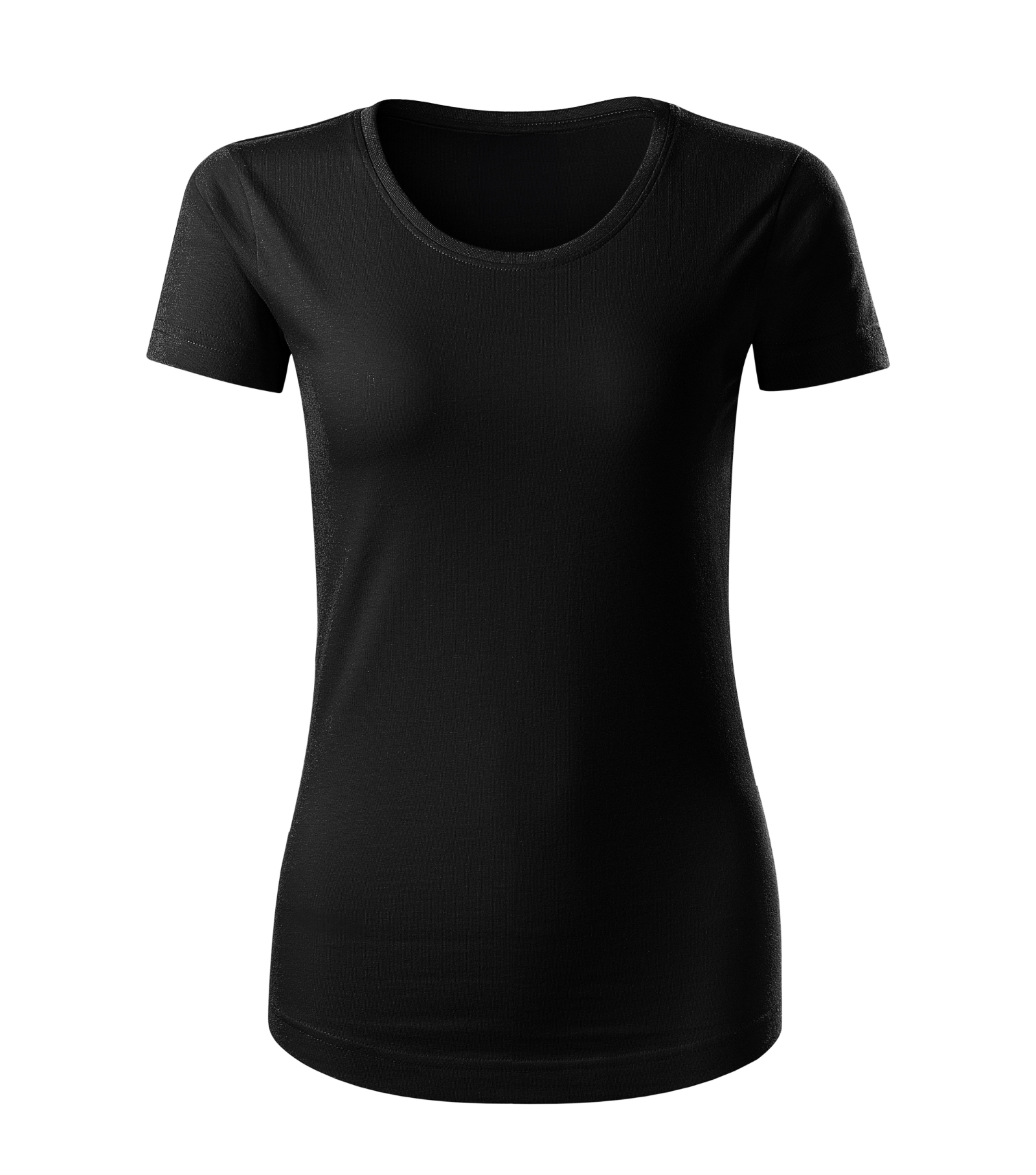 Solace Harbor - T-shirt dames 100% biologisch katoen - 821, Zwart, maat XS