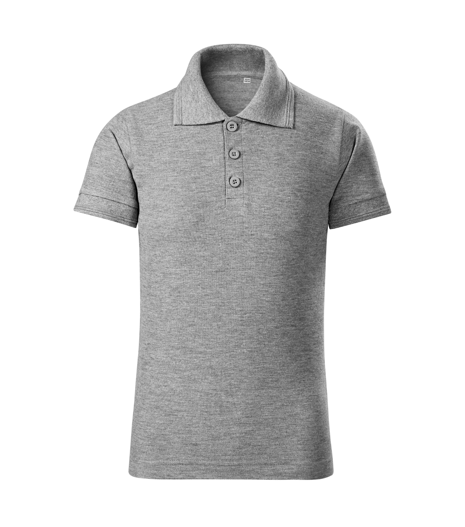 Sierra Trail - Poloshirt kinderen 65% katoen, 35% polyester - F22, donker Grijs gemêleerd, maat 158 cm/12 years