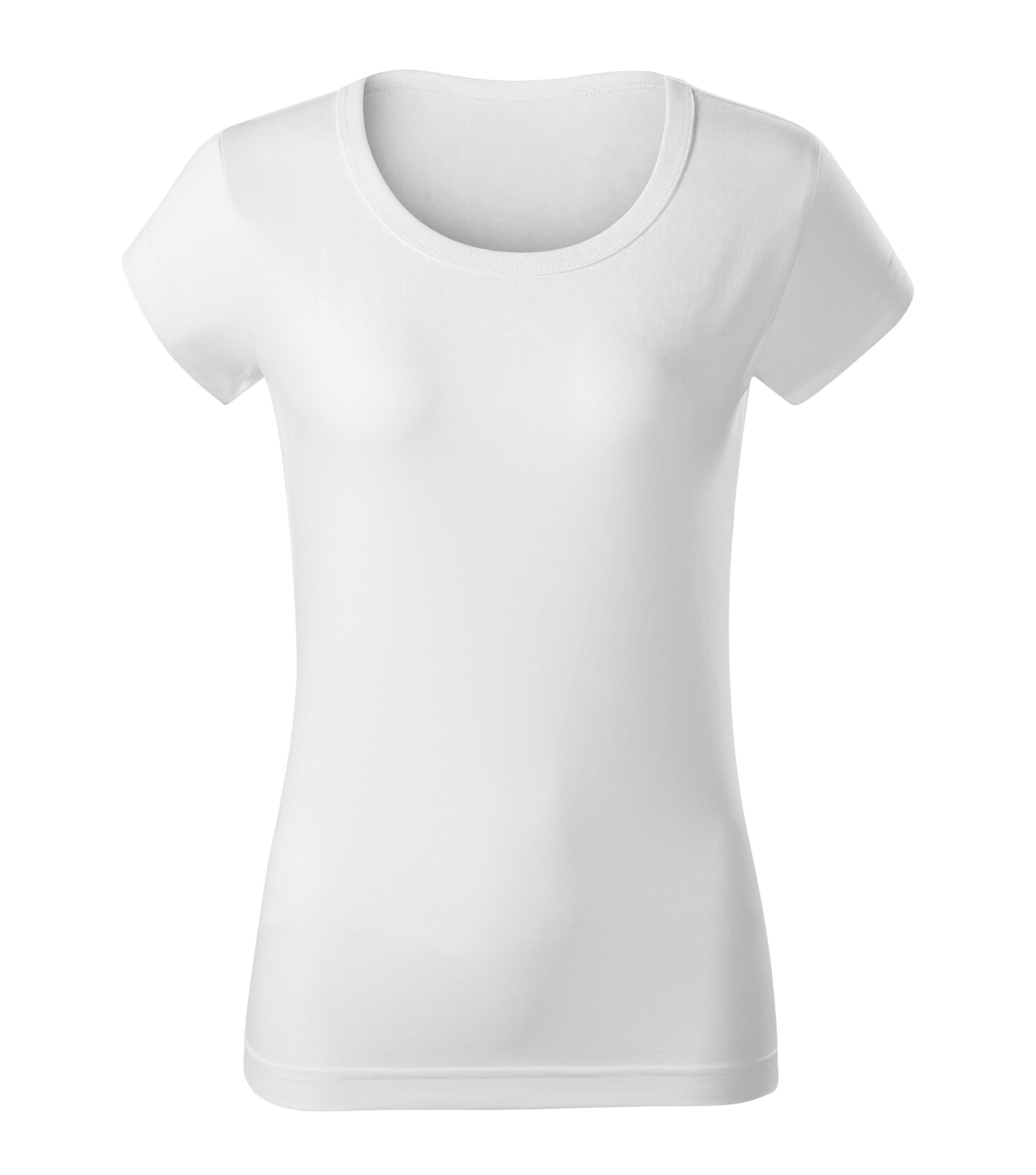 Zephyr Pulse - T-shirt dames 100% voorgekrompen katoen - R02, wit, maat S