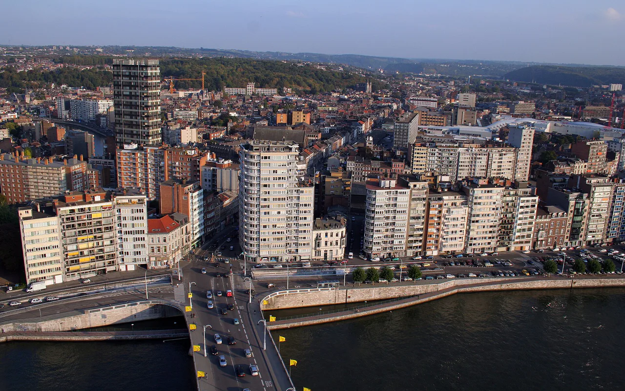 Stadsbeeld van Luik