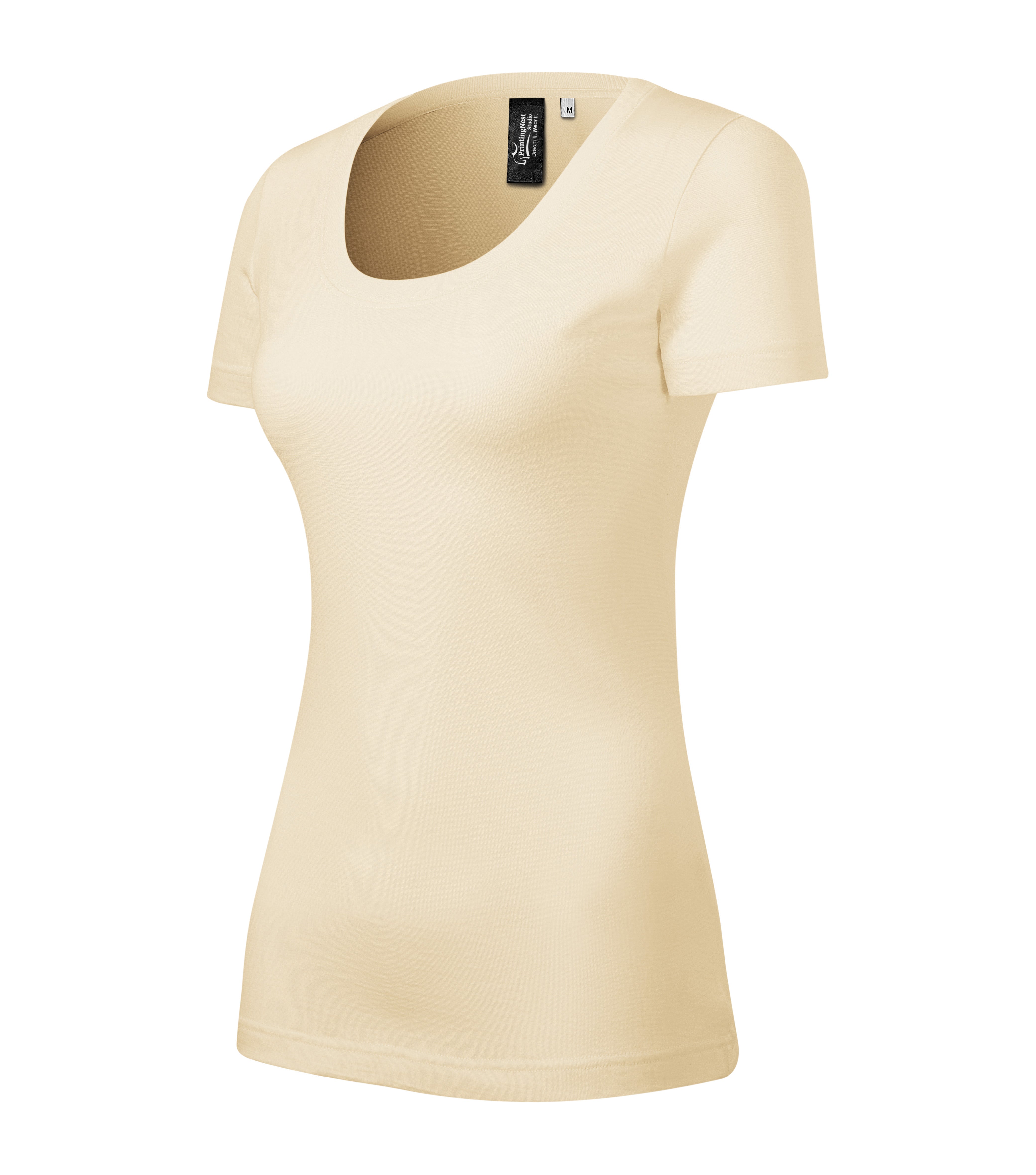 Nova Loom - T-shirt dames 100% merinowol - 158, amandel, maat S