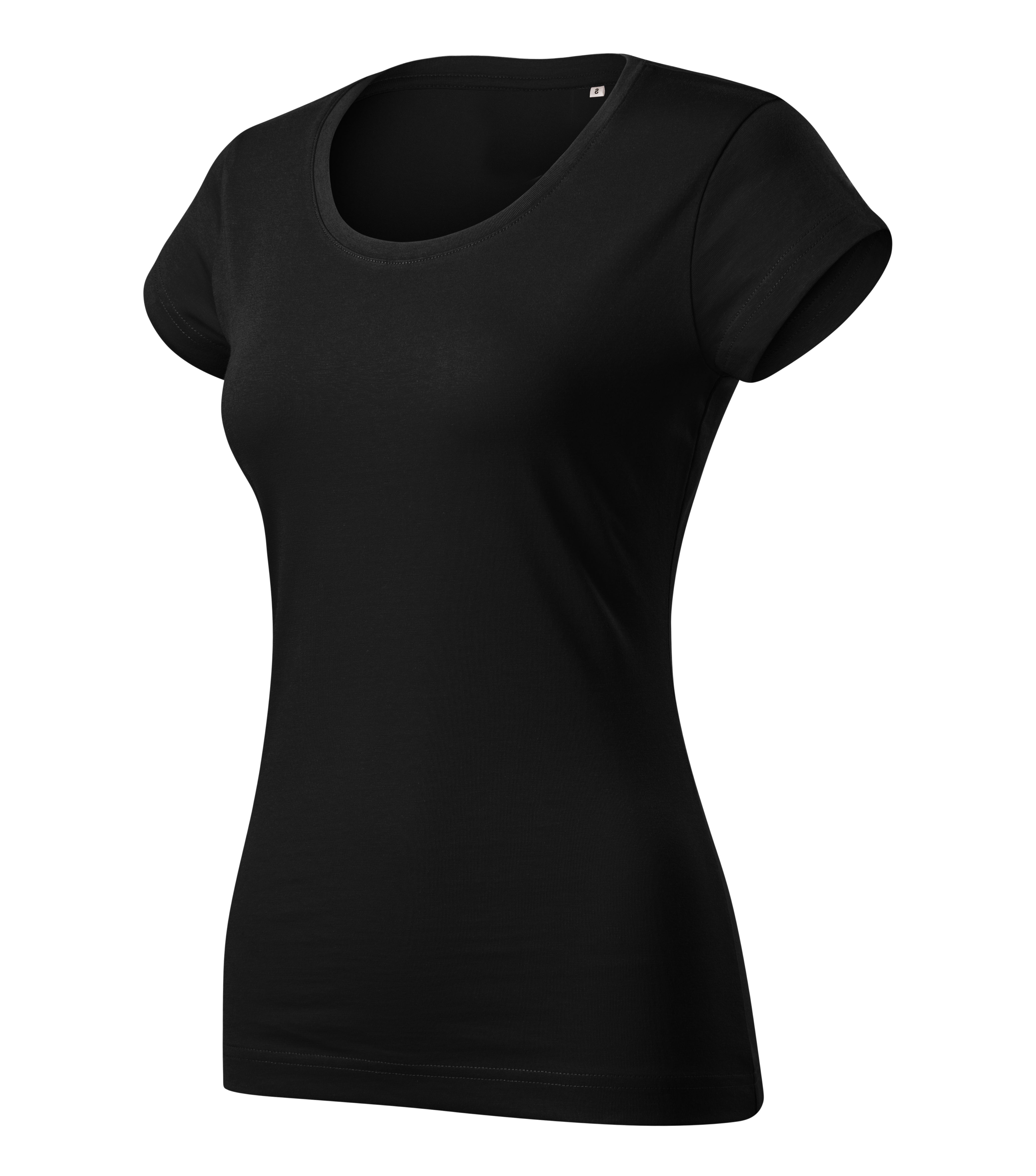 Velvet Horizon - T-shirt dames 100% katoen FREE - F61, Zwart, maat XS